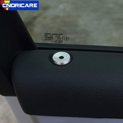 Aluminium Alloy Car Styling Door Bolt Circle Cover Trim Sequins Sticker For Porsche Panamera Cayenne Macan Interior Accessories