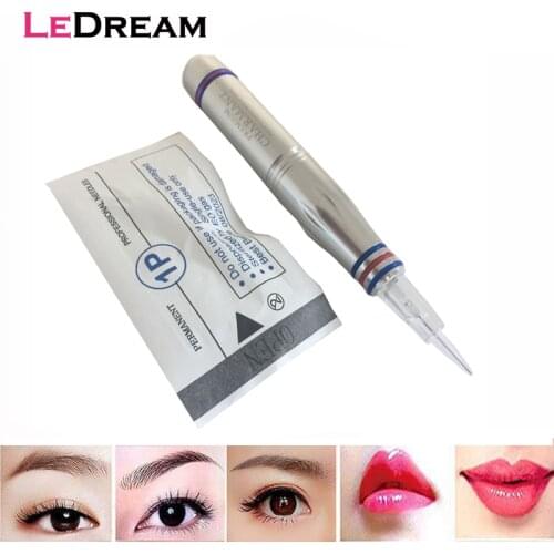 50pcs Sterilized 8mm Screw Tattoo Cartridges Needles Tips Microneedling 1P 1RL For Charmant I Permanent Makeup Microblading