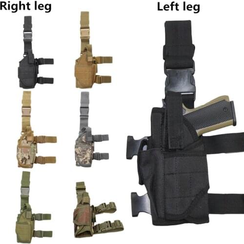 Tactical Hunting Gun Holster for Glock Beretta Sig Airsoft Combat Universal Left Right Drop Leg Thigh Holster Adjustable Holster