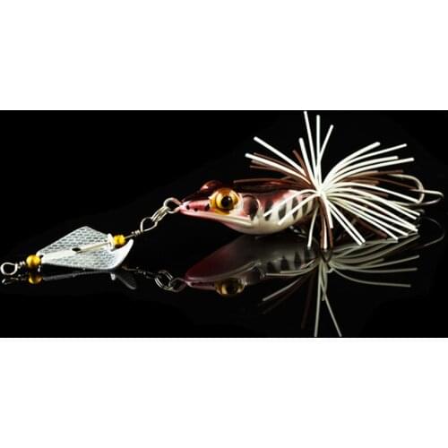 WALK FISH 1PCS High Quality Kopper Live Target Frog Lure 140mm/11g Snakehead Lure Topwater Simulation Frog Fishing Lure