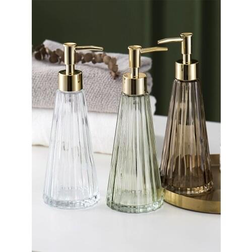 Umbrella Crystal Glass Bottles Bathroom Dispenser Holder Hand Sanitizer Bottle Bottled Shower Gel