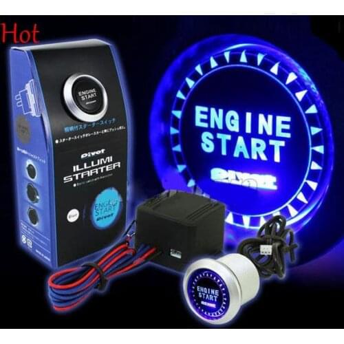 12V Car Engine Start Push Button Switch Ignition Starter Kit Blue LED Universal Keyless Ignition Switch Kit