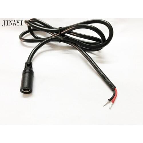 10pcs 18AWG 5.5x2.1mm Female Male DC Power Adapter Jack Connector Cord Cable 1m