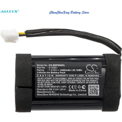 Cameron Sino 3400mAh Battery 2INR19/66,C129D1 for Bang & Olufse 11400,1140026,BeoPlay P6