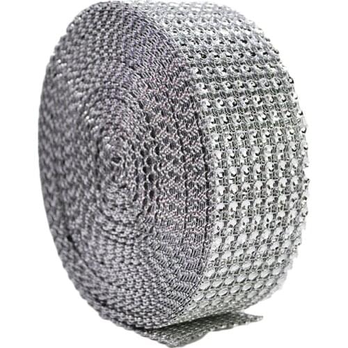 2Yard Acrylic Rhinestone Diamond Ribbon for Wedding Cakes Birthday Decorations Baby Shower Events Party Supplies Arts and Crafts