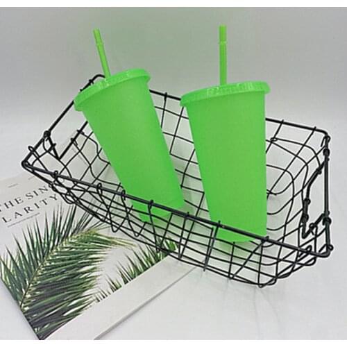 Powder Shiny Reusable Straw Cup Flash Shiny Reusable Plastic Water Bottle Cold Cup With Lid And Straw Mug Personalized Plastic