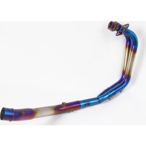 Slip on Motorcycle Exhaust Front Link Pipe Connect Tube Stainless Steel Exhaust System For Yamaha R25 R3 All Years