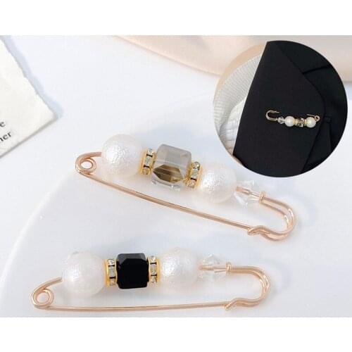 Fashion Pearls Beads Brooch Sweater Dress Lapel Pins For Mothers Day Gift Women Girl Birthday Jewelry Badge Buckle Accessories