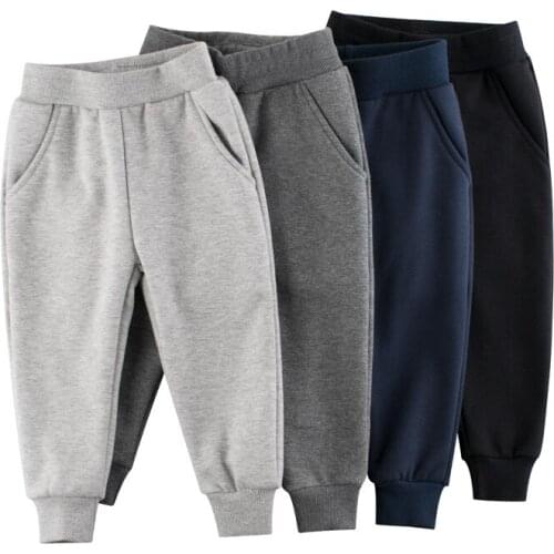 Kids Pants Spring Autumn Children Elastic Waist Casual Trousers Teenager Loose Sports Pants