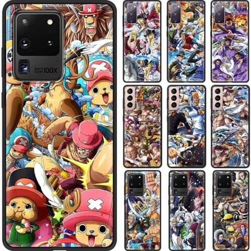 One Piece phone Accessories Soft Cover for Samsung Galaxy S21 S20 Ultra S20 FE S10 Lite S10E S9 Plus Luxury Case