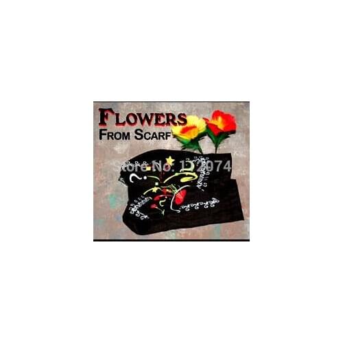 Flowers From Scarf Magic Tricks Magie Silk Stage Party Gimmick Props Comedy Appearing Flower Magica