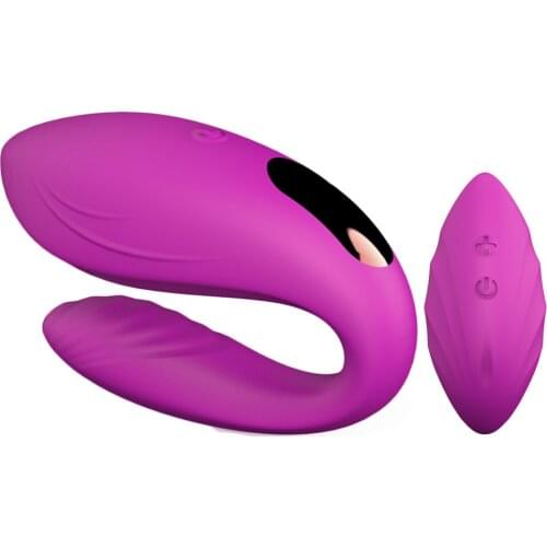 Double-head Vibrator 12Speed U Shape Vagina Clitoris Stimulator For Women Masturbation Wireless Remote Control Vibrator Sex Toys
