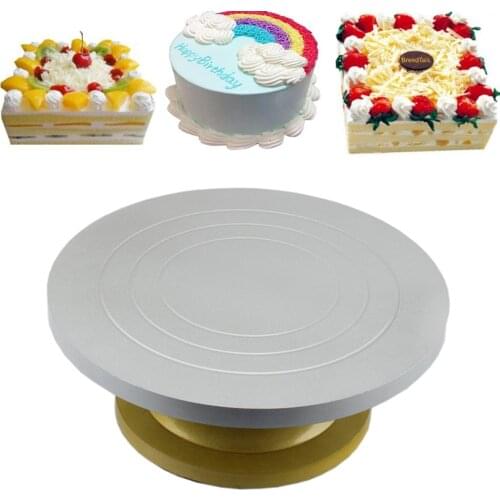 23/29/32CM Baking Tool Plastic Steel Mounted Cream Cake Mounted on the Rotary Cake Stand Baking Cream Carved Cake