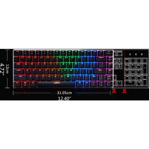 Ajazz AK33 82 Keys Mechanical Keyboard Russian/English Layout Gaming Keyboard 37MC