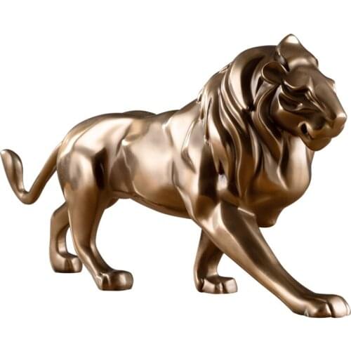 CREATIVE EUROPEAN CAST COPPER LION SHOP WINDOW COUNTER OFFICE DESKTOP DISPLAY MODEL LIVING MURALS ROOM DECORATIONS ACCESSORIES