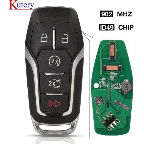 Kutery 4+1 Button Smart Remote Key 902 MHz HITAG PRO FCCID: M3N-A2C31243300 For Ford Fusion Explorer edge Mustang 2013-2017