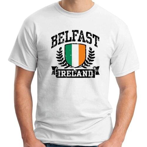 Hot Sell Fashion Shirt T-Shirt Belfast Ireland Ireland T Shirts Short Sleeve