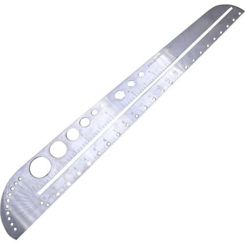 Multifunctional Stainless Steel Angle Protractor Ruler Degree Measuring Tool