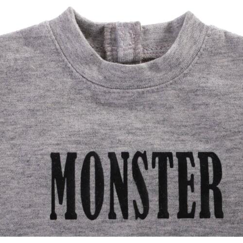 Trendy Casual Gray Round Neck Sweatshirt Pullover for 70cm BJD Male SD AS DZ MSD Clothes Accessory