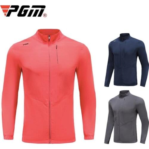 PGM Golf Mens Clothing Autumn Winter Windbreaker Warm Sports Jacket Training Coats Long Sleeve YF374 Wholesale