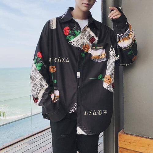 Mens Summer Beach Hawaiian Shirt 2019 Brand Long Sleeve Floral Shirts Men Casual Holiday Vacation Clothing Camisas Cool Shirts