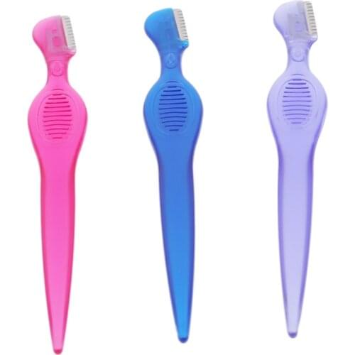 1PC Kawaii Eyebrow Trimmer Sharp Mini Makeup Knife Shaper Shaver For Women Eyebrow Razor Eyebrow Razor Facial Hair Remover