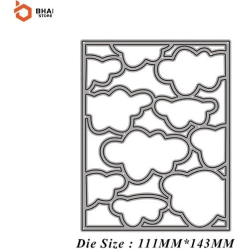 Carbon Steel Metal Cutting Die DIY Cloud Hollow Frame Suitable for decorative Scrapbook Album Festival Card Making 2021