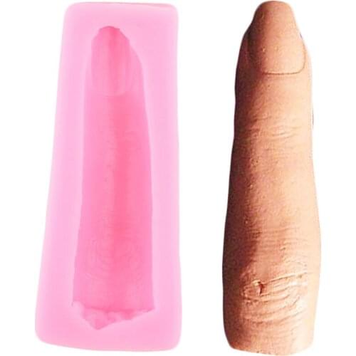 Halloween Finger Silicone Molds Cupcake Topper Fondant Mold DIY Cake Decorating Tools Candy Clay Resin Chocolate Gumpaste Moulds