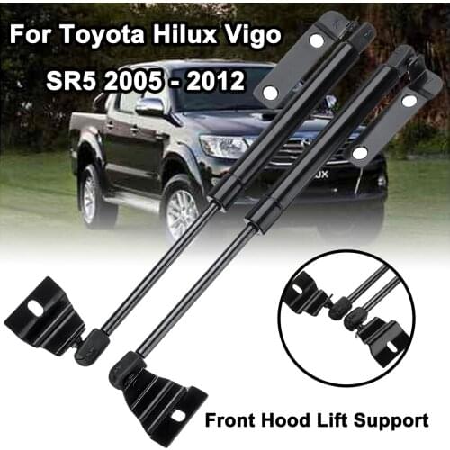 1Pair Car Front Engine Cover Bonnet Hood Shock Lift Strut Bars Support Rod Arm Gas Hydraulic For Toyota Hilux Vigo SR5 2005-2012