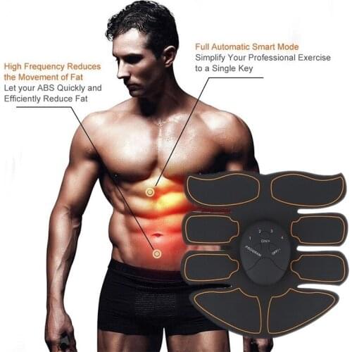 Muscle Trainer EMS Portable Rechargeable Gym Workout Training and Home Office Fitness Equipment