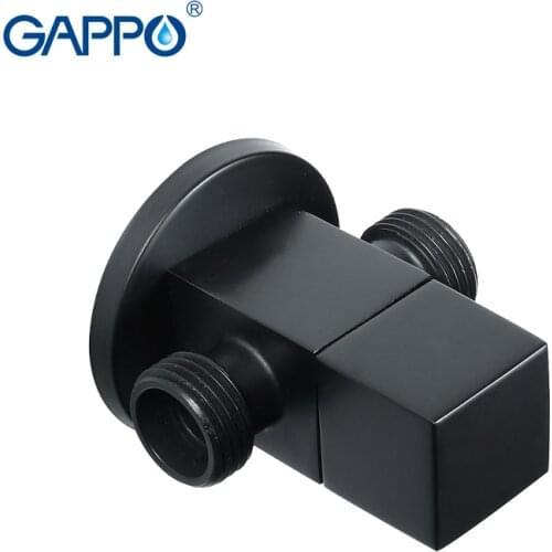 GAPPO Angle Valve Water Control Valve Faucet Antique Brass black Diverter Toilet Flush Valves control Accessories Bathroom Tap