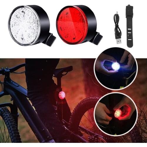 Bike Light Waterproof Bicycle Tail Light USB Charging 7 Flash MTB Bike Cycling Windmill Color Rear Light Bicycle Accessories
