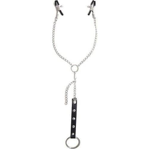 Adult Games Metal 3 Clip Nipple Clamps Chain BDSM Sexy Breast Nipple Clips Sex Products Erotic Toys Sex Toys for Couple Sexo