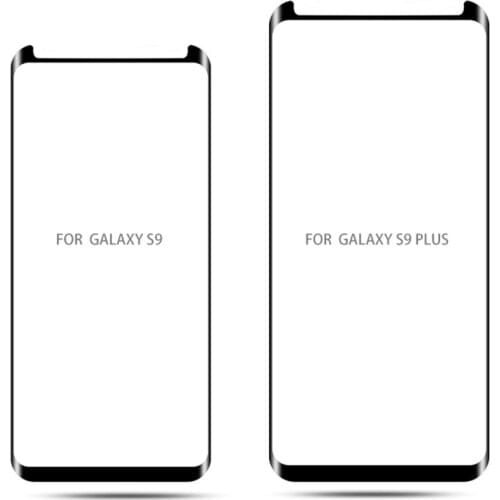 For Samsung Galaxy S9 Plus Note 8 S8 Plus Screen Protector 9H 3D Half Curved Protective Film Glass Case Friendly Tempered Glass