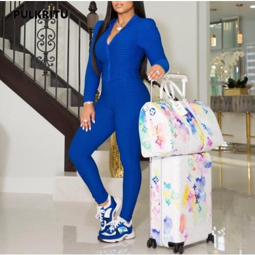 Pulkritu Women Waffle Yoga Two 2 Piece Set Outfit Hooded Zipper Jacket and Legging Pants Matching Set Jogger Tracksuit Sweatsuit