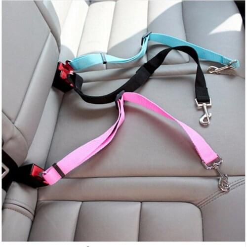 1pc Vehicle Car Pet Dog Seat Belt Puppy Car Seatbelt Harness Lead Clip Pet Dog Supplies Safety Lever Auto Traction Products