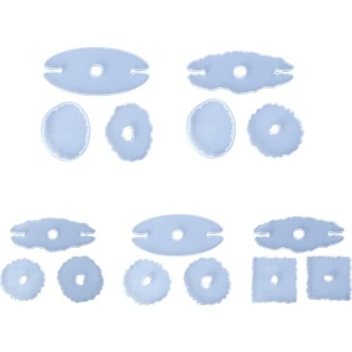 13MC 3Pcs/Set Crystal Epoxy Resin Mold Wine Rack Coaster Casting Silicone Mould DIY Crafts Decorations Making Tools
