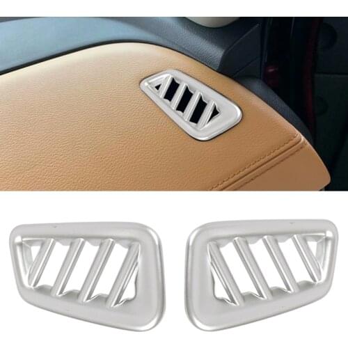 2pcs Silver ABS Dashboard Upper Air Vent Outlet Cover Trim Fit for Nissan Sentra Sylphy 2020
