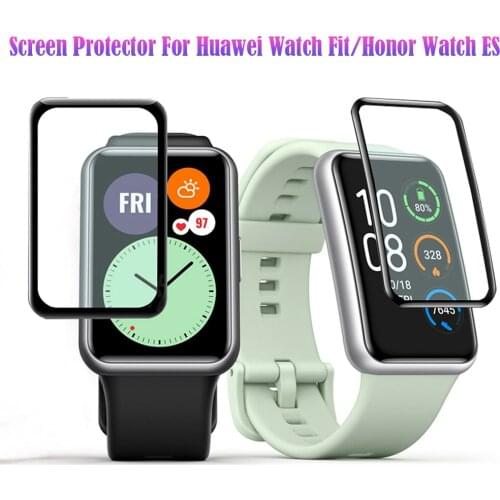 1Pc 3D Screen Protector for Huawei Watch Fit /Honor Watch ES Full Coverage Clear Protective Glass Anti-Scratch Cover Film