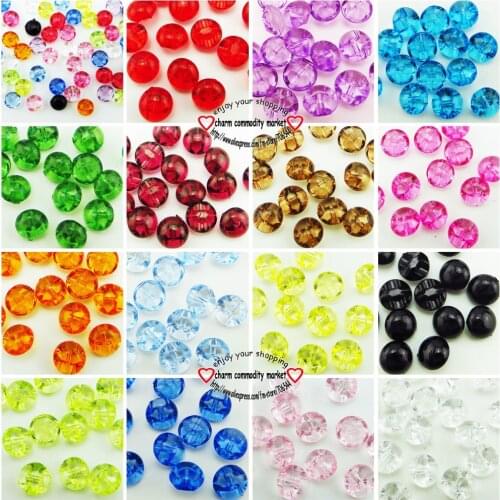 100PCS 12MM Dyed Acrylic buttons DIY coat boots sewing clothes accessory pearl button A-01P