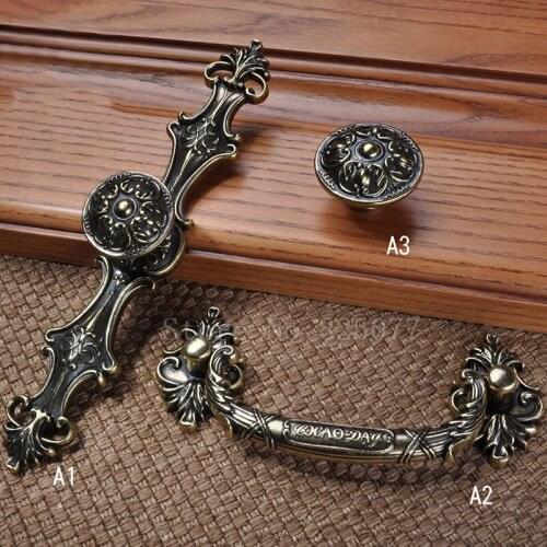 8PCS Retro Cabinet Wardrobe Knobs Drawer Furniture Cupboard Kitchen Cabinet Door Pulls Handles and Knobs JF1417