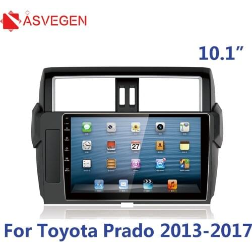 Asvegen Car CD Stereo Radio Facia Fascia Fitting Kit Adaptor Surround Panel Plate For Toyota Prado 2013-2017