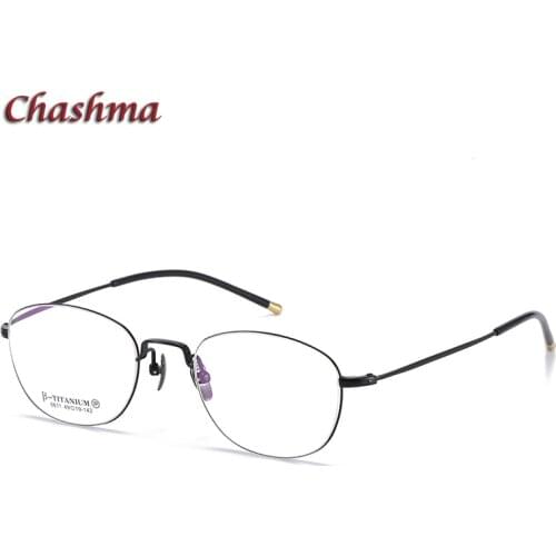 Chashma Ultra Light Titanium Retro Frame Wome Prescription Glasses Men Flexible Frame Optical Eyewear Spectacles Super Quality