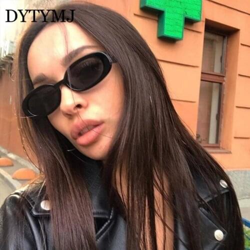 DYTYMJ Oval Small Frame Sunglasses Women Luxury Brand Sun Glasses for Men Fashion Candy Color Glasses Vintage Oculos De Sol