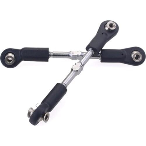 FBIL-2Pcs 8124 Metal 75-85mm Steering Rod for 1/8 Zd Racing 9116 9020 9072 9071 9203 08425 08426 08427 08428 Rc Car Parts