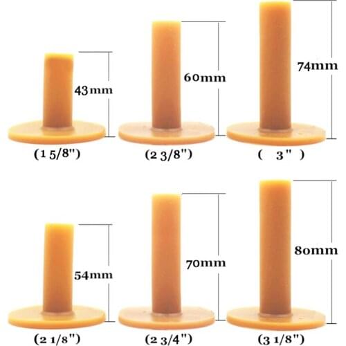 Golf Tees brown Ox Tendon Tees 5 Size for choice 3 piece/pack Free Shipping