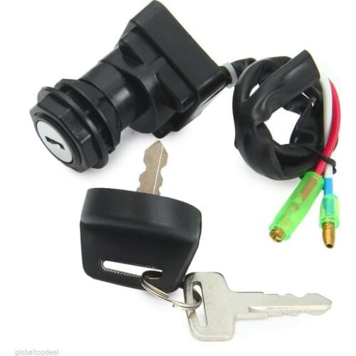 Motorbike Ignition Key Switch For KAWASAKI BAYOU 220 KLF220 1996-2002 ATV Motorcycle Moped Scooter cdi With Two Keys