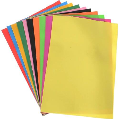 HOT 10 Sheets Multicolor A4 Sponge EVA Foam Paper Funky Kids Handmade DIY Hand Craft Scrapbooking Paper Craft for Art Class