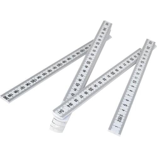 2 Meters Slide Ten-Parts Fold Up Rulers Folding Versatile Inside Reading Carpenters Ruler Education Meter