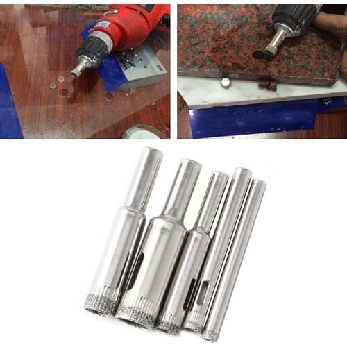 OOTDTY Hole Saw Drill Bits Set Tile Ceramic Cutter Glass Marble 5mm-12mm 5 Pcs Diamond